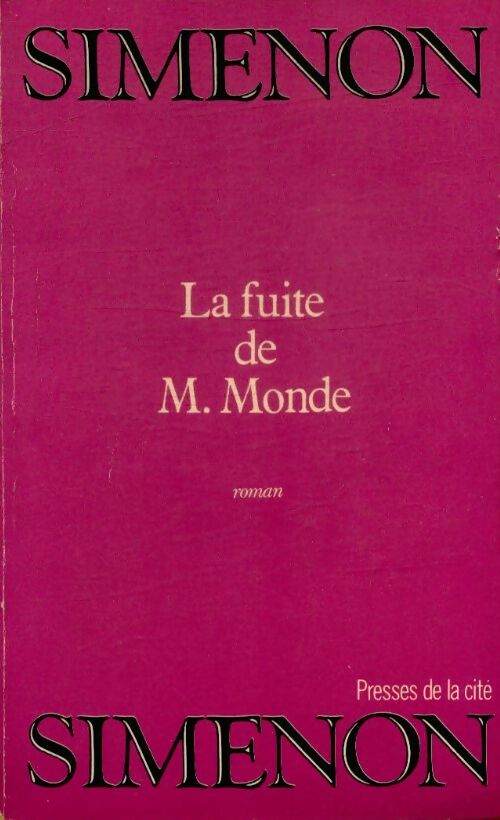 Livrenpoche : La fuite de monsieur Monde - Georges Simenon - Livre
