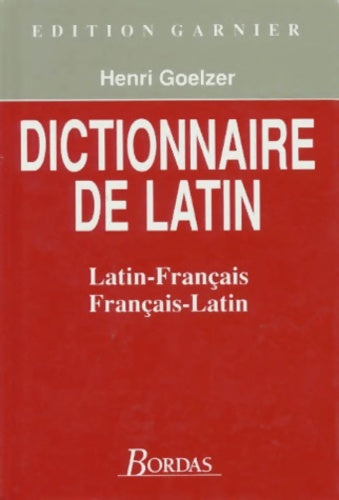 Livrenpoche : Dictionnaire de latin - Henri Goezler - Livre