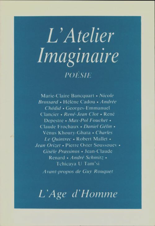 Livrenpoche : L'atelier imaginaire - Collectif - Livre