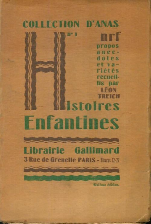 Livrenpoche : Anas n°1 : Histoires enfantines - Léon Treich - Livre