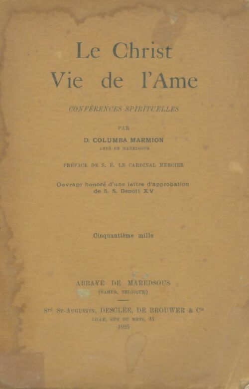 Livrenpoche : Le christ vie de l'âme - Columba Marmion - Livre