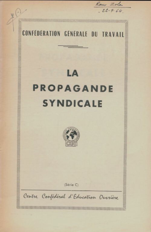 Livrenpoche : La propagande syndicale - Collectif - Livre