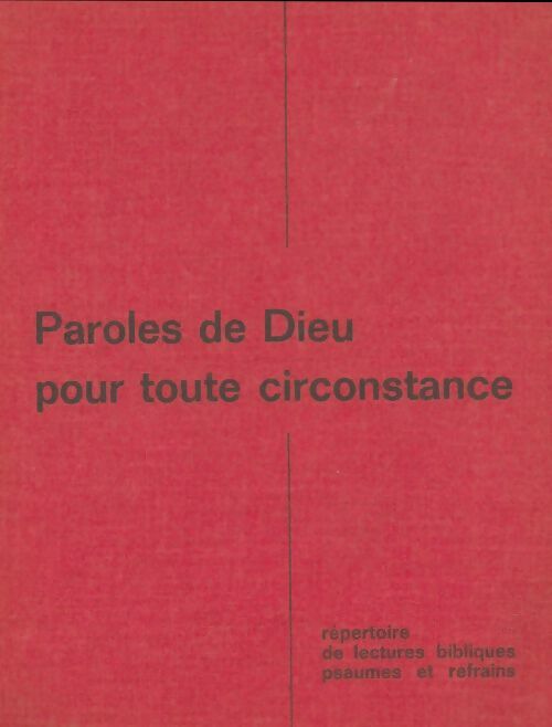 Livrenpoche : Paroles de Dieu pour toute circonstance - Collectif - Livre