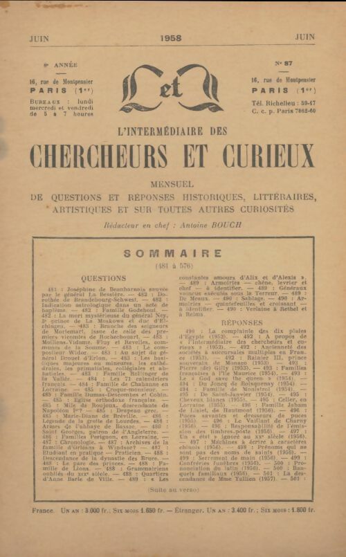 Livrenpoche : L'intermédiaire des chercheurs et curieux n°87 - Collectif - Livre