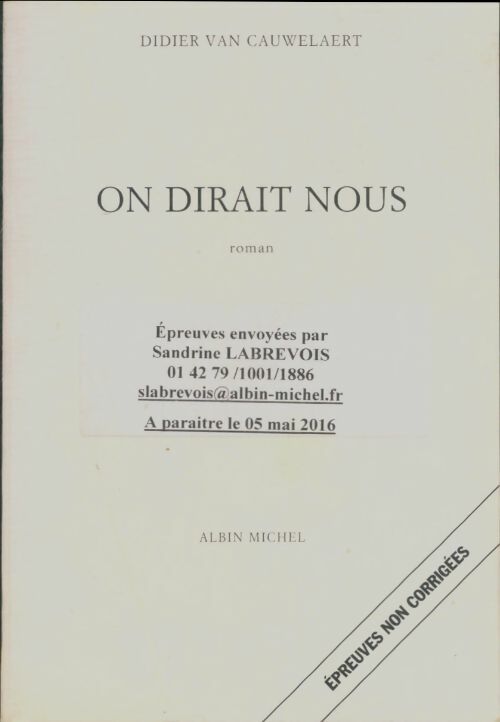 Livrenpoche : On dirait nous - Didier Van Cauwelaert - Livre