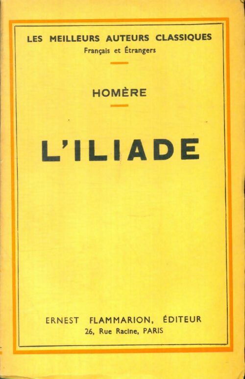 Livrenpoche : L'iliade - Homère - Livre