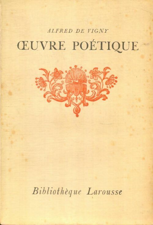 Livrenpoche : Alfred De Vigny : Oeuvre poétique - Alfred De Vigny - Livre