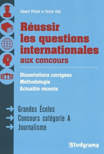 Livrenpoche : Réussir les questions internationales aux concours - Edouard Pflimlin - Livre