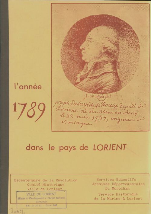 Livrenpoche : L'année 1789 dans le pays de Lorient - Collectif - Livre