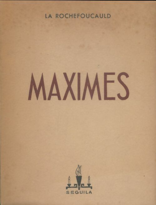 Livrenpoche : Maximes - La Rochefoucault - Livre