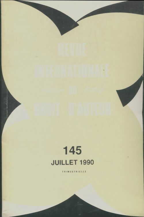 Livrenpoche : Revue internationale du droit d'auteur n°145 - Collectif - Livre