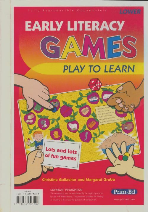 Livrenpoche : Early literacy games : Play to learn - Christine Gallacher - Livre