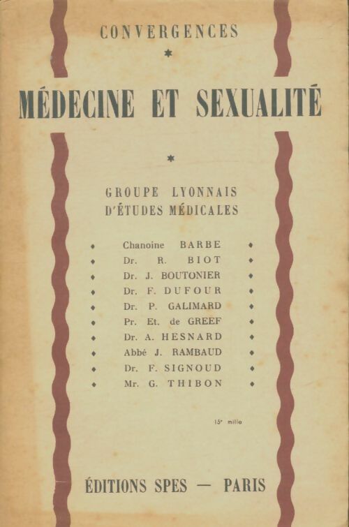 Livrenpoche : Médecine et sexualité - Collectif - Livre