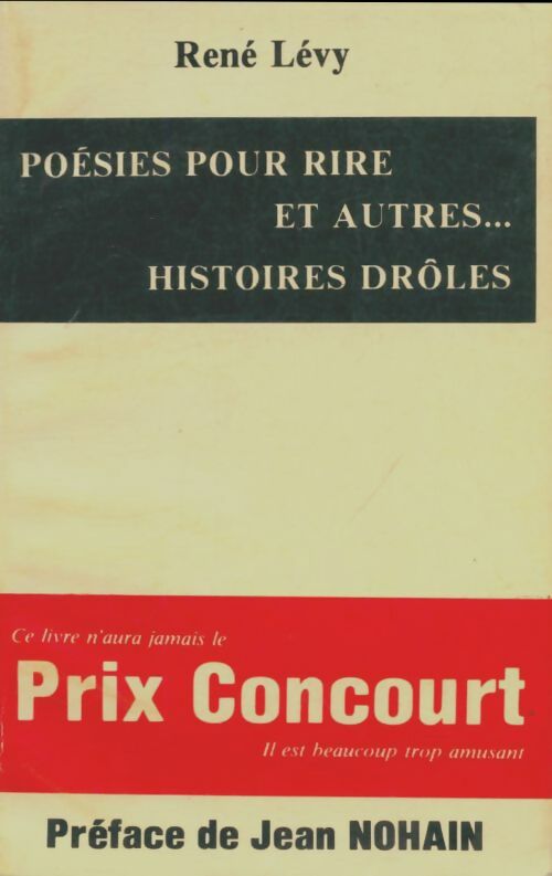 Livrenpoche : Poésies pour rire et autres histoires drôles - René Lévy - Livre