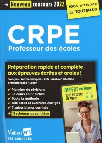 Livrenpoche : CRPE - Concours Professeur des écoles - Préparation rapide et complète aux épreuves écrites et orales : Admissibilité et admission 2022 - Tout le CRPE en un seul volume - Nouveau concours - Jean-robert Delplace - Livre