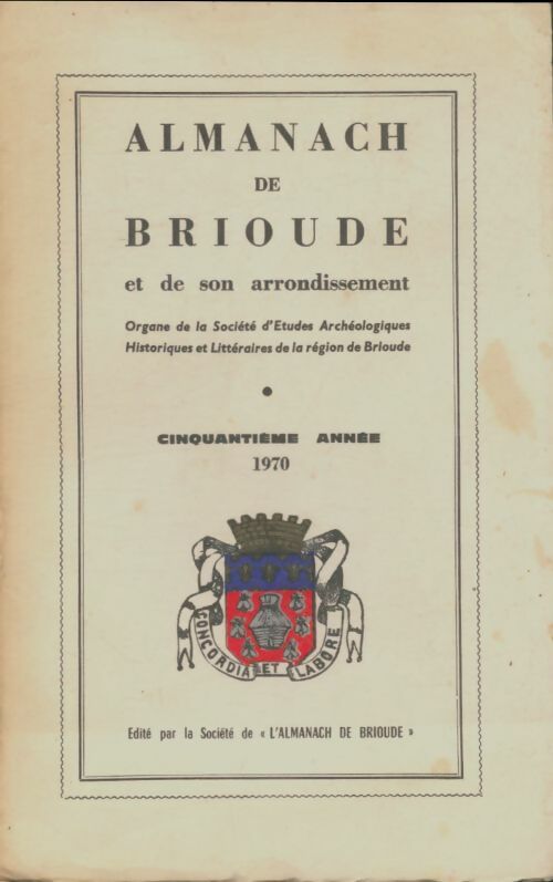 Livrenpoche : Almanach de Brioude et de son arrondissement 1970 - Collectif - Livre