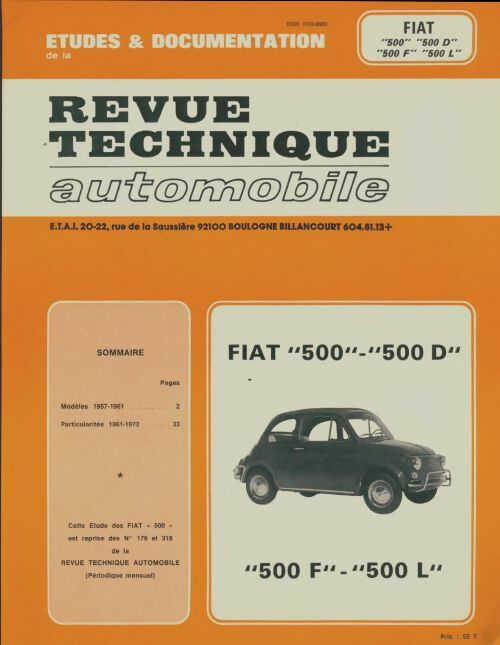 Livrenpoche : Fiat 500 - Collectif - Livre