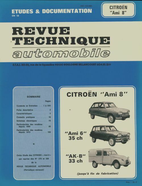 Livrenpoche : Citroën Ami 8 - Collectif - Livre