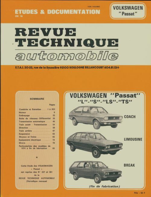 Livrenpoche : Volkswagen Passat - Collectif - Livre