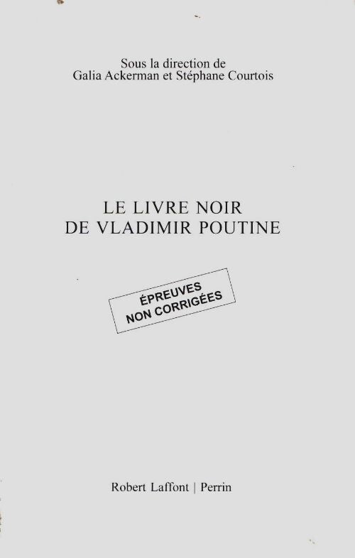 Livrenpoche : Le Livre noir de Vladimir Poutine - Collectif - Livre