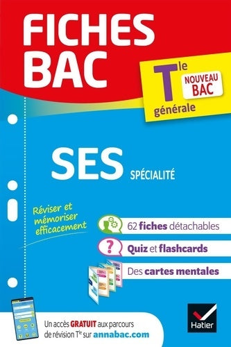 Livrenpoche : Fiches bac SES Terminale . Bac 2024 : Nouveau programme de Terminale - Collectif - Livre