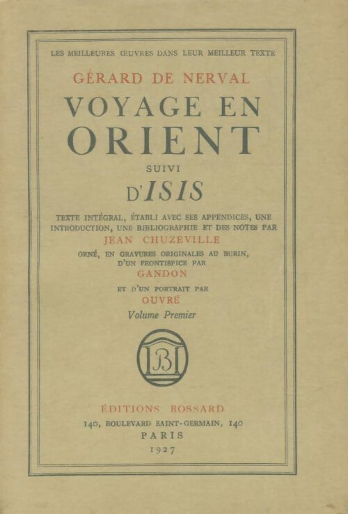 Livrenpoche : Voyage en orient Tome I - Gérard De Nerval - Livre
