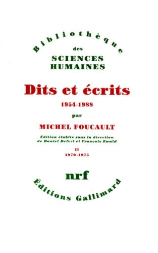 Livrenpoche : Dits et écrits 1954-1988 tome II : 1970-1975 - Michel Foucault - Livre