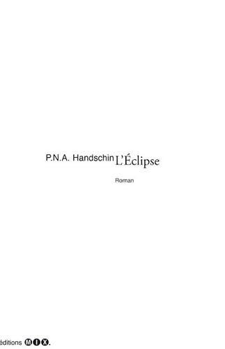Livrenpoche : L'Eclipse - P-N-A Handschin - Livre