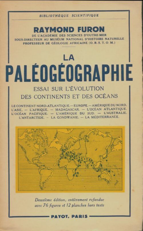 Livrenpoche : La paléogéographie - Raymond Furon - Livre