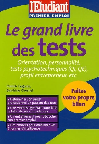 Livrenpoche : Le grand livre des tests - Patrick Leguide - Livre