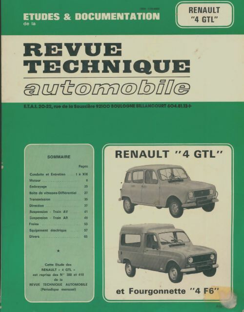 Livrenpoche : Renault 4 GTL - Collectif - Livre