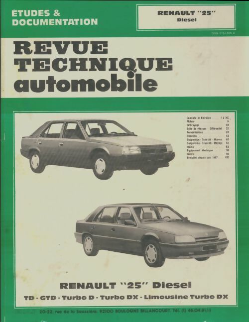Livrenpoche : Renault 25 diesel - Collectif - Livre