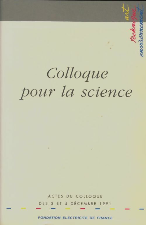 Livrenpoche : Colloque pour la science - Collectif - Livre