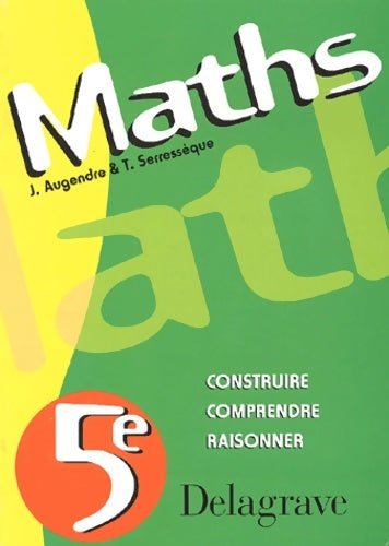 Livrenpoche : Maths 5ème - Joël Augendre - Livre