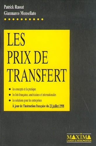 Livrenpoche : Les Prix de transfert - P. Rassat - Livre