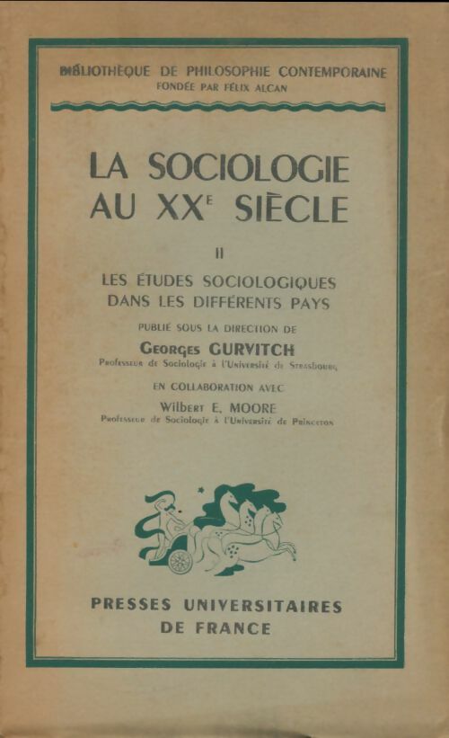 Livrenpoche : La sociologie au XXe siècle Tome II - Georges Gurvitch - Livre