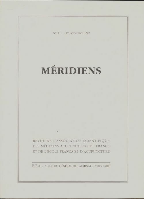 Livrenpoche : Méridiens n°112 - Collectif - Livre