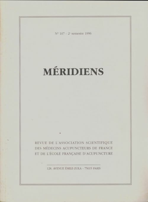 Livrenpoche : Méridiens n°107 - Collectif - Livre