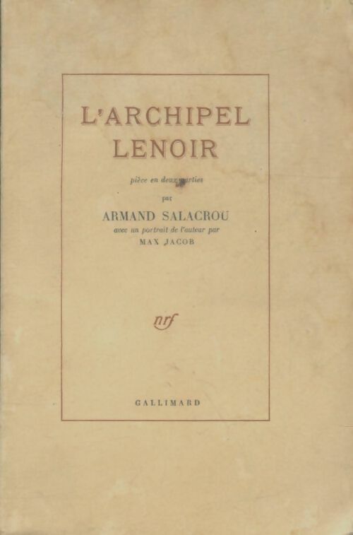 Livrenpoche : L'archipel Lenoir - Armand Salacrou - Livre