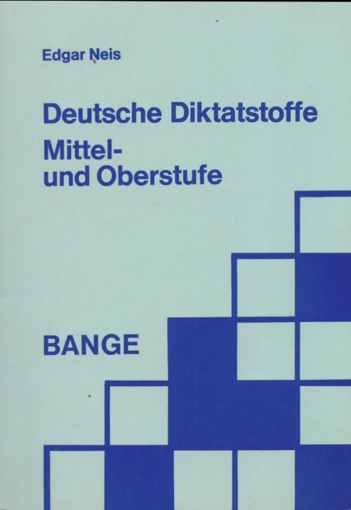 Livrenpoche : Deutsche diktatstoffe mittel und oberstufe - Edgar Neis - Livre