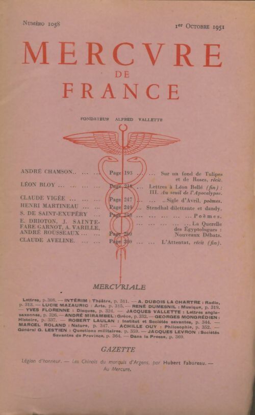 Livrenpoche : Mercure de France n°1058 - Collectif - Livre