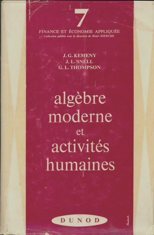 Livrenpoche : Algèbre moderne et activités humaines - Collectif - Livre
