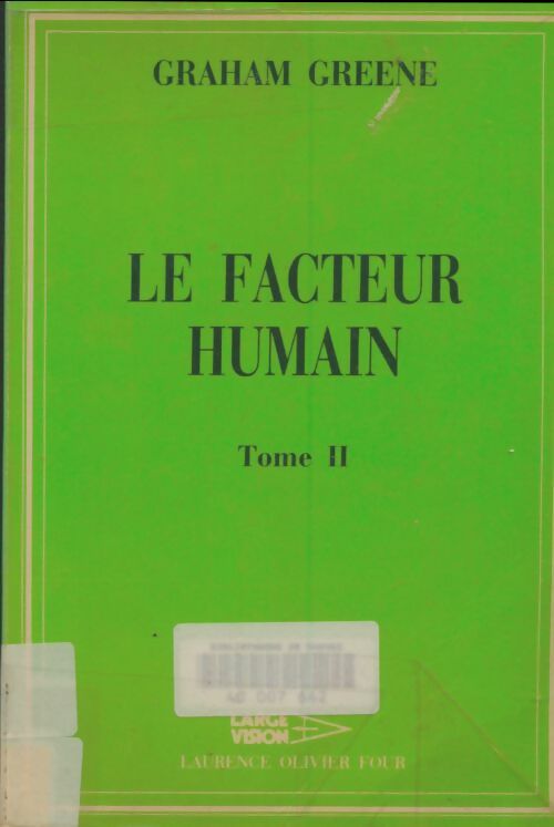 Livrenpoche : Le facteur humain Tome II - Graham Greene - Livre