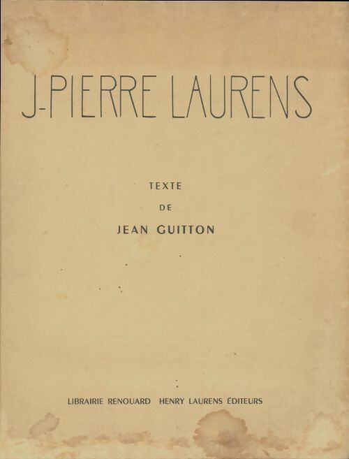 Livrenpoche : Jean-Pierre Laurens - Jean Guitton - Livre
