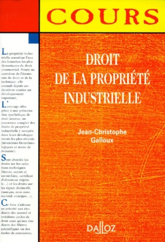 Livrenpoche : Droit de la propriété industrielle - Collectif - Livre