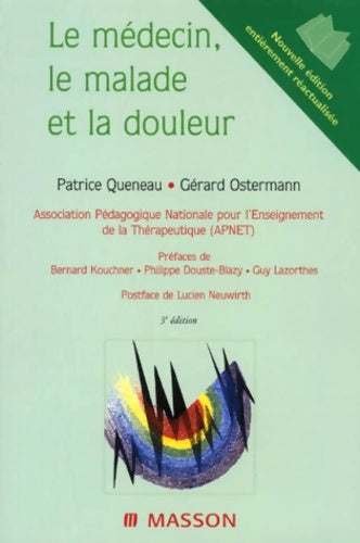 Livrenpoche : Le médecin le malade et la douleur 3e édition - Queneau - Livre