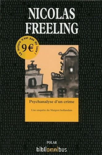 Livrenpoche : Psychanalyse d'un crime - Nicolas Freeling - Livre