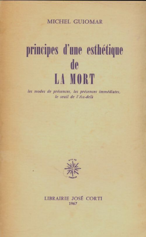 Livrenpoche : Principes d'une esthétique de la mort - michel Guiomar - Livre