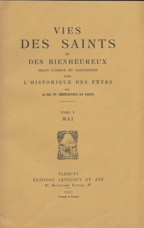 Livrenpoche : Vies des saints et des bineheureux Tome V - Collectif - Livre