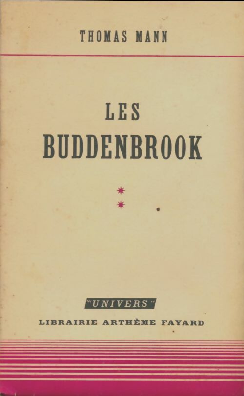 Livrenpoche : Les Buddenbrook Tome II - Thomas Mann - Livre